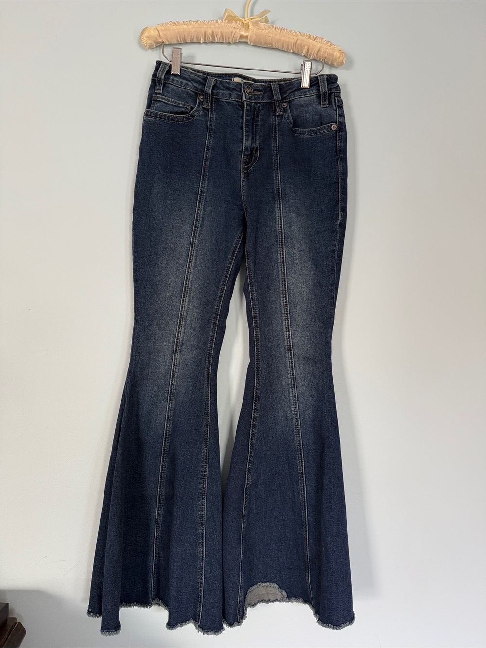 Rock & Roll Denim High-Rise Dark Indigo Flare Jeans for Women
